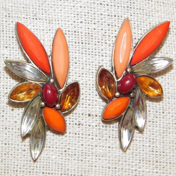 Vintage Loft Rhinestone & Shourouk Earrings - Picture 1 of 8